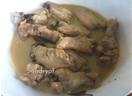 Alita de pollo al ajillo