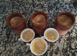 Natillas de leche merengada