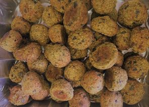 Albóndigas de berenjenas y queso