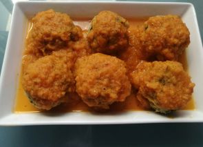 Albóndigas de calabacín y queso