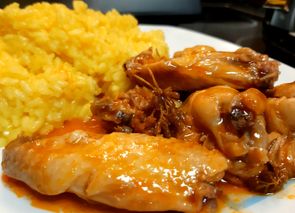 Alitas de pollo sabor BBQ JL