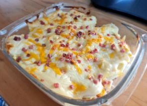 Bechamel de queso para macarrones gratinados