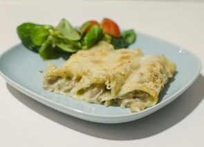 Canelones de setas
