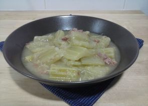 Cardo con jamón