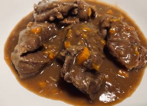 Carrillada con cacao y miel