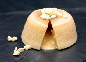 Coulant de chocolate blanco en 10 minutos