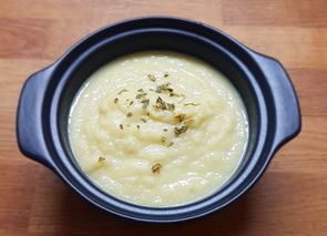 Crema de calabacín al vapor