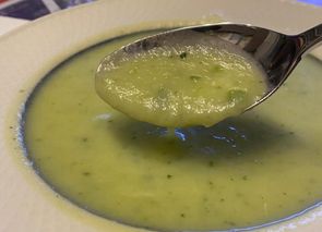 Crema de calabacín de Diego