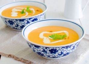 Crema de calabaza al curry