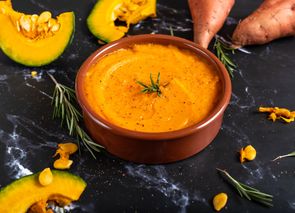 Crema de calabaza y boniato