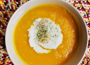 Crema de calabaza y zanahoria ligera