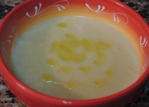 Crema de puerros