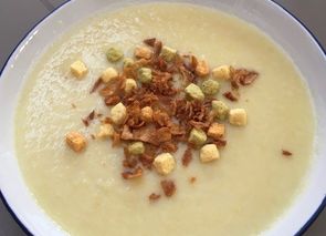 Crema de puerros para Gon