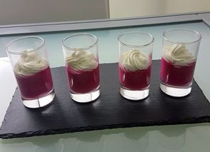 Crema de remolacha con leche evaporada