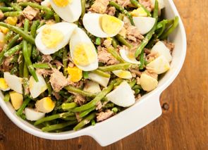 Ensalada de judías verdes y atún