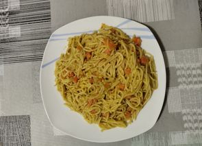 Espaguetis con verduras buenísimas