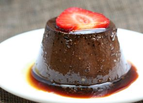 Flan de chocolate