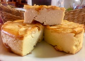 Flan de manzana ligero