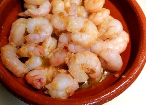 Gambas al ajillo con limón