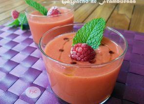 Gazpacho de frambuesa