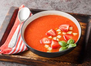 Gazpacho de fresas