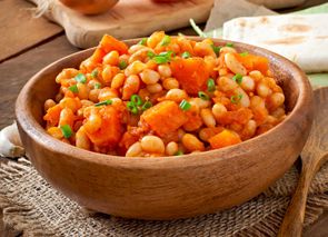 Guiso de alubias con verduras