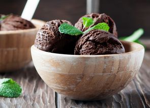 Helado de chocolate