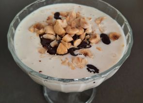 Helado de plátano saludable (sin azúcar ni edulcorantes)