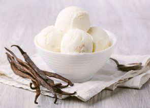 Helado de vainilla