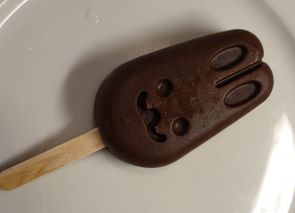 Helado fácil de chocolate sin huevo
