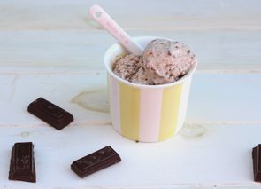 Helado rápido de stracciatella