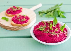 Hummus de remolacha