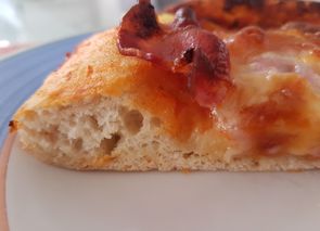 La masa de pizza de mamá