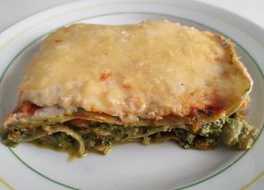 Lasaña de verduras y requesón (personalizada)