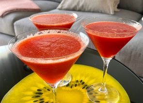 Margarita frozen de fresa