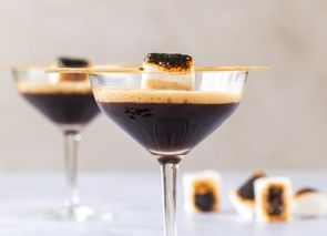 Martini de café con nubes ahumada