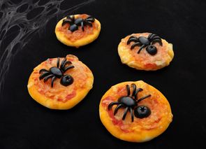 Mini Spider Pizzas