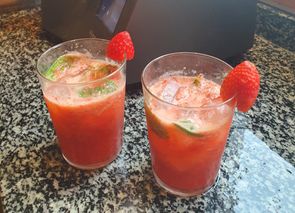 Mojito caipiroska de fresa a mi estilo