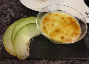 Mousse de melón vegano