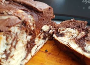 Pan de leche con chocolate de mamá
