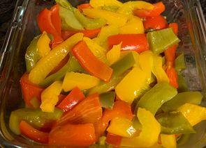 Pimientos al vapor
