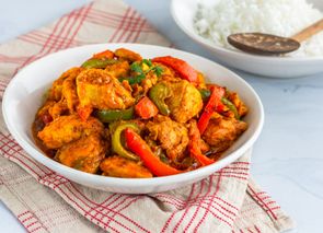 Pollo con pimientos