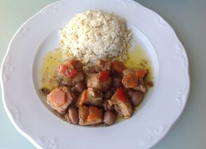 Pollo de la huerta