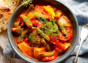 Potaje de calabaza y judías