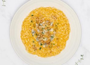 Risotto de calabaza con Gorgonzola y nueces