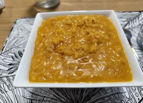Risotto de puré de calabaza