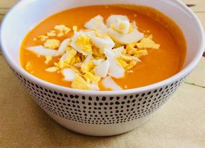 Salmorejo suave ajo