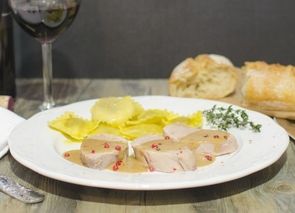 Solomillo a la pimienta rosa