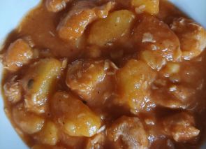 Solomillo de pavo con patatas