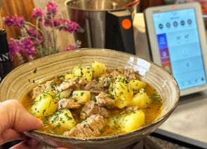Solomillo guisado con patatas